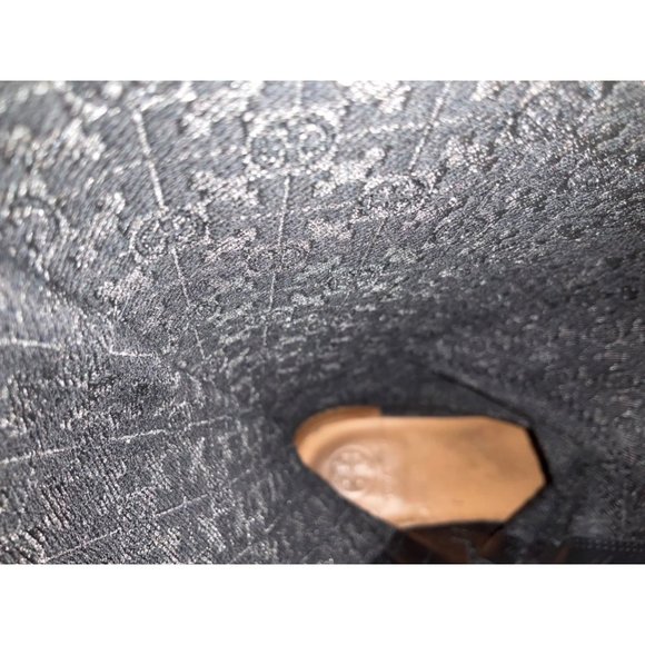 Tory Burch Everly Black Logo Knee High Leather Riding Boots size 7M - Picture 6 of 16